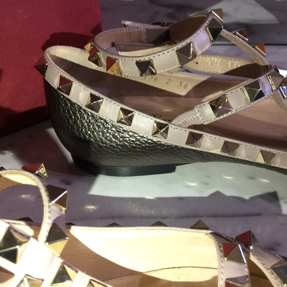 Valentino ROCKSTUD METALLIC FLATS - Picture 5 of 6